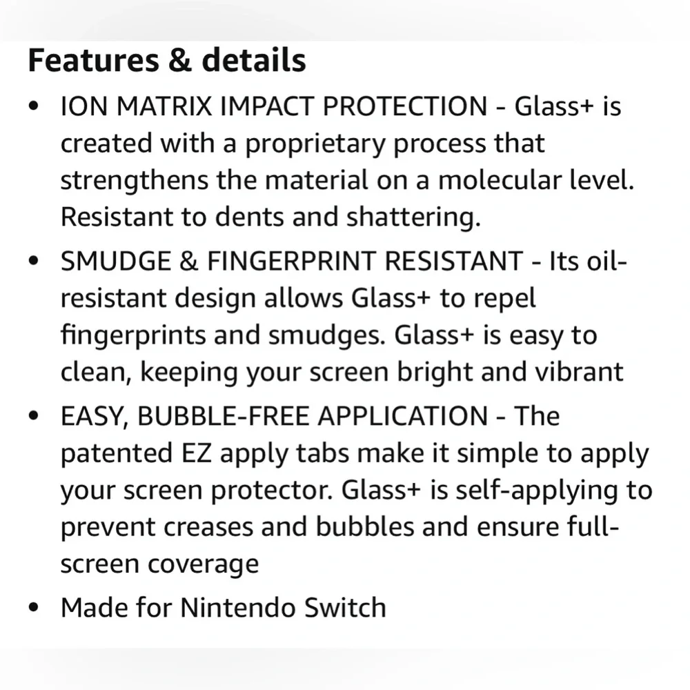 INVISIBLE SHIELD || Nintendo Switch - Glass HD Clarity Screen Protection